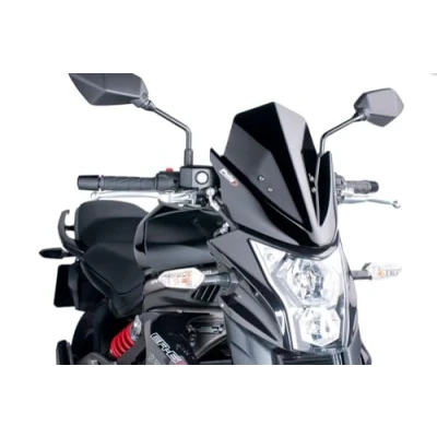 Afbeelding van Puig Carenabris New Generation Sport Kawasaki Er 6n Voorruit Zwart