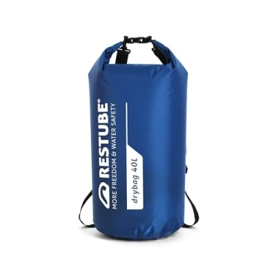 Afbeelding van Restube Drybag waterdichte tas, premium kwaliteit voor ultieme bescherming, veelzijdig en ruim, ideaal reizen, wandelen, wateractiviteiten, 100% waterdicht duurzaam, 40 liter, Geel.