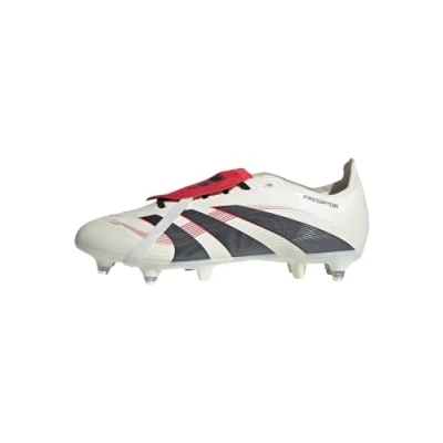 Afbeelding van adidas Performance Predator League FOLD OVER Tongue SOFT Ground Voetbalschoenen met metalen noppen offwhite/core black/pure ruby, Heren, Maat: 42 2/3