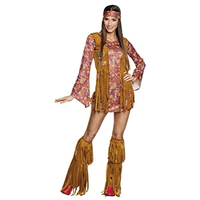 Afbeelding van Boland Kostuum Hippie hottie (36/38) Volwassenen 60&#039;s &amp; 70&#039;s Flower Power