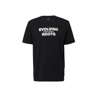 Afbeelding van Q/S designed by T shirt Maat XL Mannen 99D1 GREY/BLACK katoen