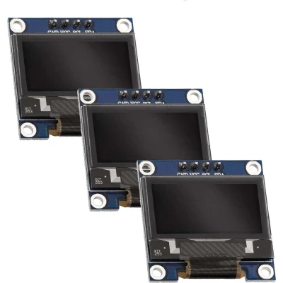 Afbeelding van AZDelivery 3 x 0.96 inch OLED 128 64 pixels I2C SSD1306 Display compatibel met Arduino en Raspberry Pi Inclusief E Book!