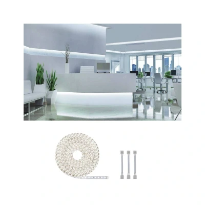 Afbeelding van Paulmann 71043 LED strip uitbreidingsset Met connector (male) 24 V 20 m Daglichtwit