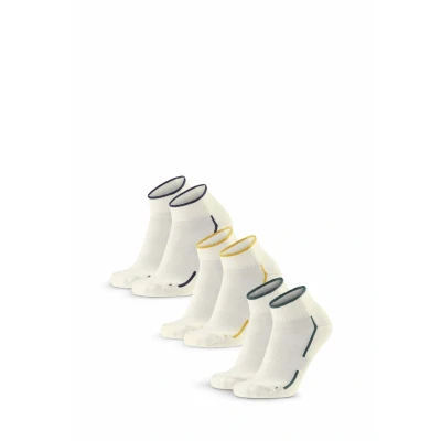Afbeelding van Danish Endurance Quarter 3PACK Sportsokken, Maat: 43 47, offwhite dark green navy mustard