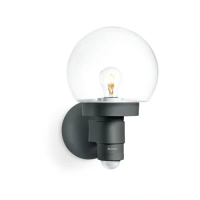 Afbeelding van Steinel L 115 S anthrazit 59880 Buitenlamp met bewegingsmelder (wand) LED E27 60 W Antraciet grijs
