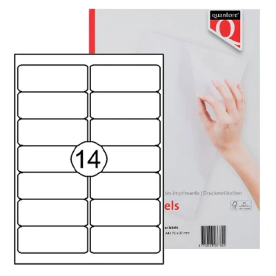 Afbeelding van Etiket Quantore 99.1X38.1mm 210stuks