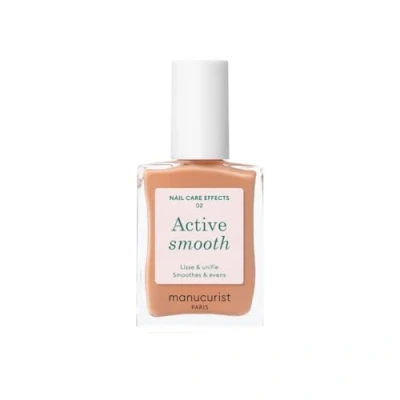 Afbeelding van Manucurist Active Smooth 02 nagellak, verzorging, gladmakend, bio source, gouden sluier, verharder, nude nagelverzorging, versterkende nagels