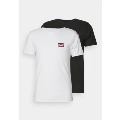 Afbeelding van Levi&#039;s 2 PACK Tshirt basic, Heren, Maat: XL, White/black