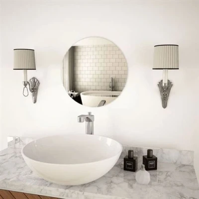 Image de vidaXL Miroir mural 40 cm Rond Verre245702