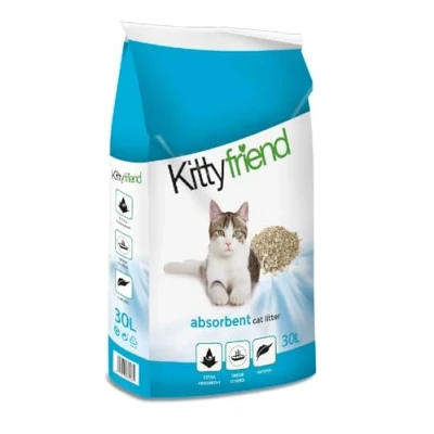 Afbeelding van Kitty Friend Absorbents Kattenbakvulling 30 LTR (407458)