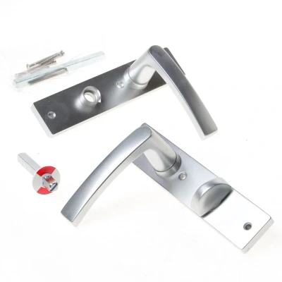 Afbeelding van Nemef Deurkrukgarnituur F1 DIN rechts 3251 WC 8 x 72mm