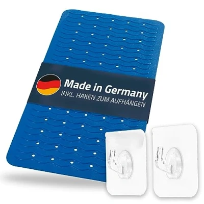 Afbeelding van Badmat anti slip Playa 80x38 cm neon blauw 68303