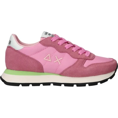 Afbeelding van Sun68 Ally Solid Nylon Sneakers Dames Roze Maat 42