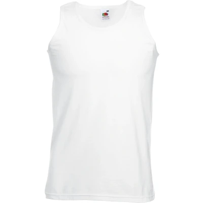 Afbeelding van Fruit Of The Loom Heren Atletisch Mouwloos Hemd / Tanktop (Wit) Maat S