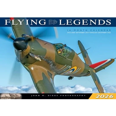 Afbeelding van Flying Legends 2026: 16 Month Calendar September 2025 Through December 2026
