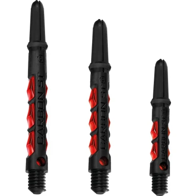 Afbeelding van Harrows Dart Shafts Carbon ST staven met piramideringen, Tweenie, rood