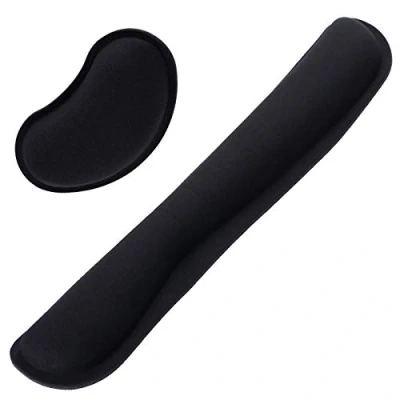 Afbeelding van Yizhet polssteun voor toetsenbord en van gel, ergonomische polssteun, muis, toetsenbord, antislip, accessoires computer (43 x 8,5 2 cm)