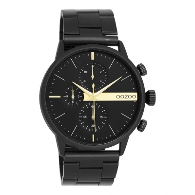 Afbeelding van Oozoo Timepieces C11220_C11229_Parent herenhorloge, analoog en elegant rond horloge, inclusief, zwart.