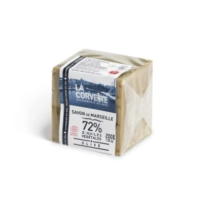 Image de La Corvette Cube de Savon Marseille Olive Ecocert Film 500 g