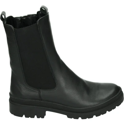 Afbeelding van ara Enkellaarsjes met plateauzool, Dames, Maat: 38, Black Leer
