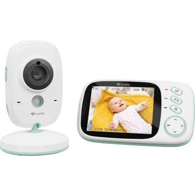 Afbeelding van truelife NannyCam H32 Pro TLVMMNCH32PWB Videobabyfoon Digitaal 2.4 GHz