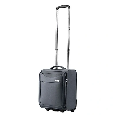 Afbeelding van CarryOn Air Underseat Koffer 40 x 32 20 cm Zachte Trolley Handbagage 23 Liter Lichtgewicht Zwart