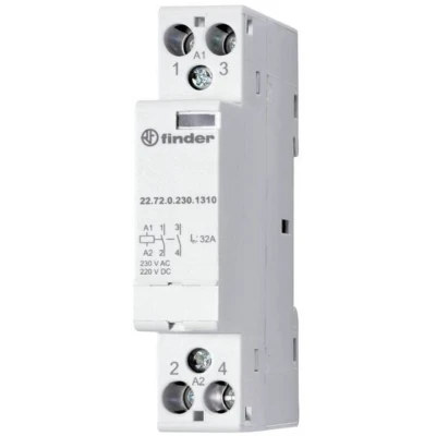 Afbeelding van Finder 22.72.0.012.1310 Installatiezekeringautomaat 2x NO 230 V/AC, 400 V/AC 1 stuk(s)