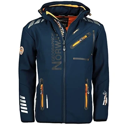 Afbeelding van Geographical Norway Softshelljacke Royaute Assor A Men 068 Navy / Fluo Orange S