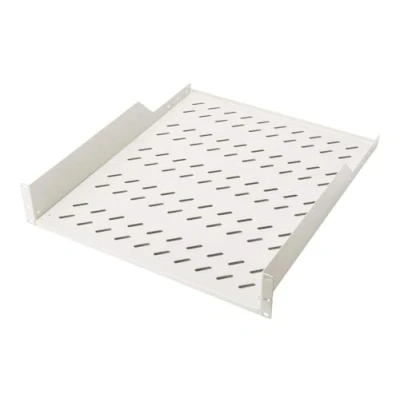 Afbeelding van DIGITUS Plank voor vaste montage in 19 inch kast toegestane belasting 25 kg vanaf 800 mm kastdiepte 2U grijs