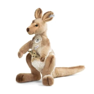 Afbeelding van Steiff Kango KÄNGURU MIT BABY Knuffel voor kinderen, Maat: One Size, Light brown