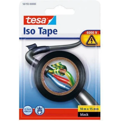 Afbeelding van Tesa Isolatietape Zwart 10 m x 15 mm