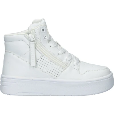 Afbeelding van Skechers Court Sneakers hoog voor kinderen, Maat: 30, Wit Hoogwaardig imitatieleer