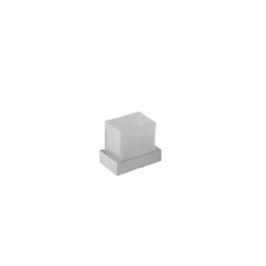 Afbeelding van Huber Square Closetborstelhouder chroom matglas SQ.090500.21