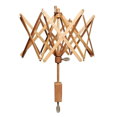 Afbeelding van KnitPro Natural parapluhaspel met houder.