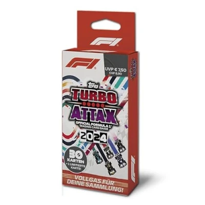 Afbeelding van Topps Turbo Attax Formula 1 2024 Eco Pack bevat 30 kaarten en Limited Edition kaart.