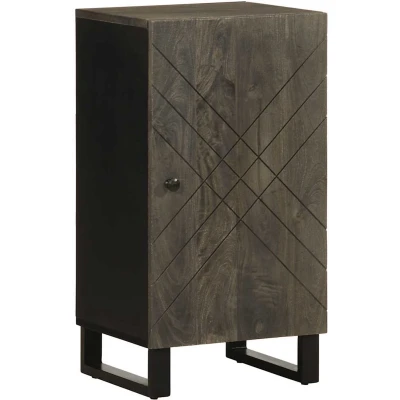 Afbeelding van vidaXL Dressoir 40x33x75 cm massief mangohout zwart