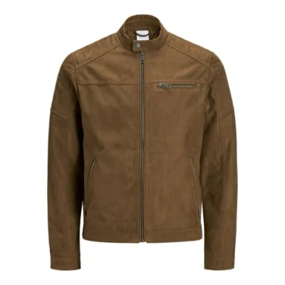 Image de Jack &amp; Jones Jjerocky Jacket Noos Homme veste,Vestes Marron (Cognac),XL