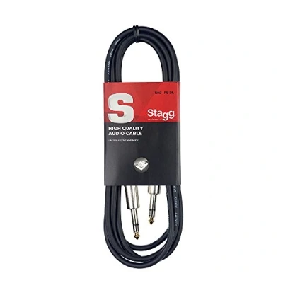 Afbeelding van Stagg SAC1PS DL jack instrumentenkabel, 1 m, zwart