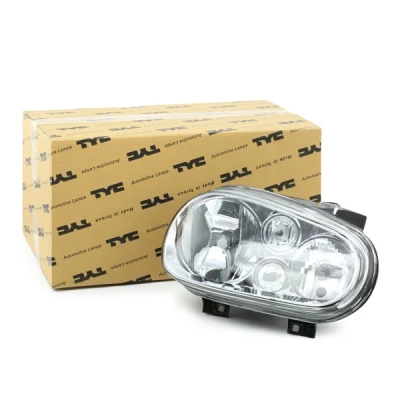 Afbeelding van TYC 20 5385 18 2 Koplampen rechts H7, H1 Zonder mistlamp voor rechtsrijdend verkeer elektro motor VOLKSWAGEN: Golf 4, 4 Cabrio