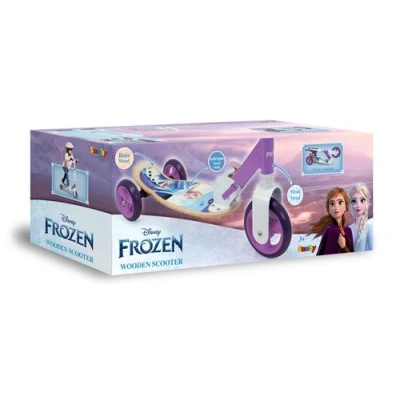 Image de Trottinette enfant Smoby Frozen Patinette bois 3 roues pliable