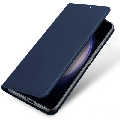 Afbeelding van Dux Ducis Telefoon Hoesje geschikt voor de Samsung Galaxy S24 Plus Skin Pro Book Case Donker Blauw
