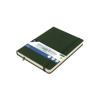 Afbeelding van Kangaro schetsboek A5 forest green PU hardcover met elastiek en leeslint K 861228