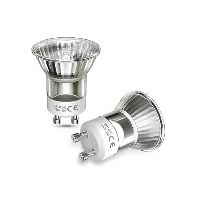 Afbeelding van Doright 35 W Gu10 halogeenlampen, Mr11 halogeen Mini Gu10, W, lavalamp, 360 lm, dimbaar, halogeen, reflectorlamp voor diameter mm, warm wit, 2800 K, 2 stuks