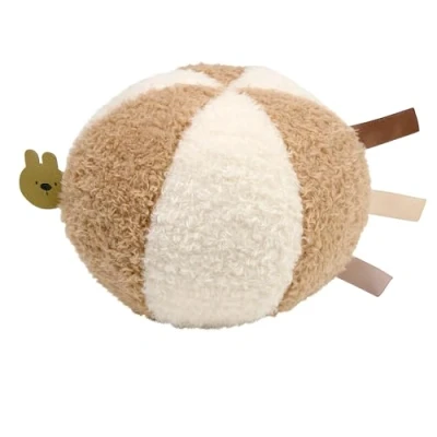 Afbeelding van Nattou TEDDY Knuffel Bal 11 cm Ecru Karamel