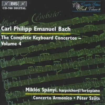 Afbeelding van Miklós Spányi, Concerto Armonico C.P.E. Bach: Keyboard Concertos Vol.4 (CD)