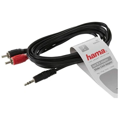 Afbeelding van Hama Kabel 2X Cinch/3.5Mm Stereo 2M /25