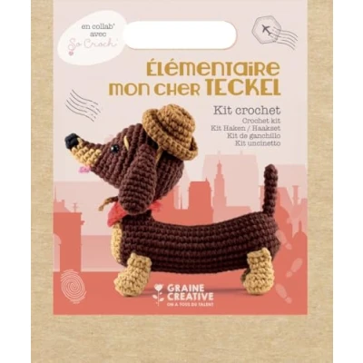 Afbeelding van Graine Creative GC Amigurumi Haakpakket Teckel 18 cm
