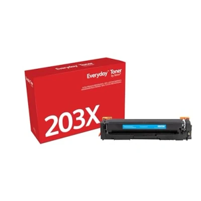 Image de Everyday Cyan compatible cartouche de toner (alternative pour : HP 203X Canon CRG 054HC) pour ImageCLASS LBP622 MF641 MF642 MF644; Color LaserJet Pro MFP M280 M281
