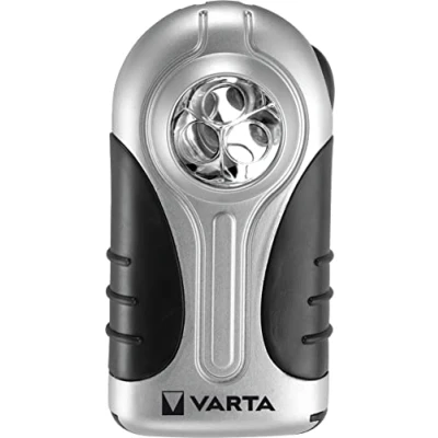 Afbeelding van Varta 2623 LED Silver Light zaklamp met 3x AAA Longlife Power zilver zwart