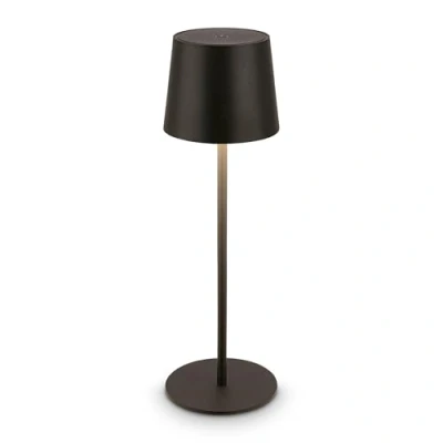 Image de Briloner lampe de table sans fil LED IP44 avec touch, dimmable, batterie et source lumineuse interchangeables, chevet fil, salon à poser, chevet, 11x33 cm, noir